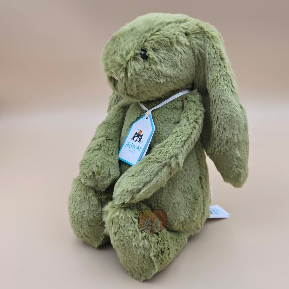 Jellycat Bashful Moss Bunny Medium - AUTHENTIC - NEW WITH TAGS